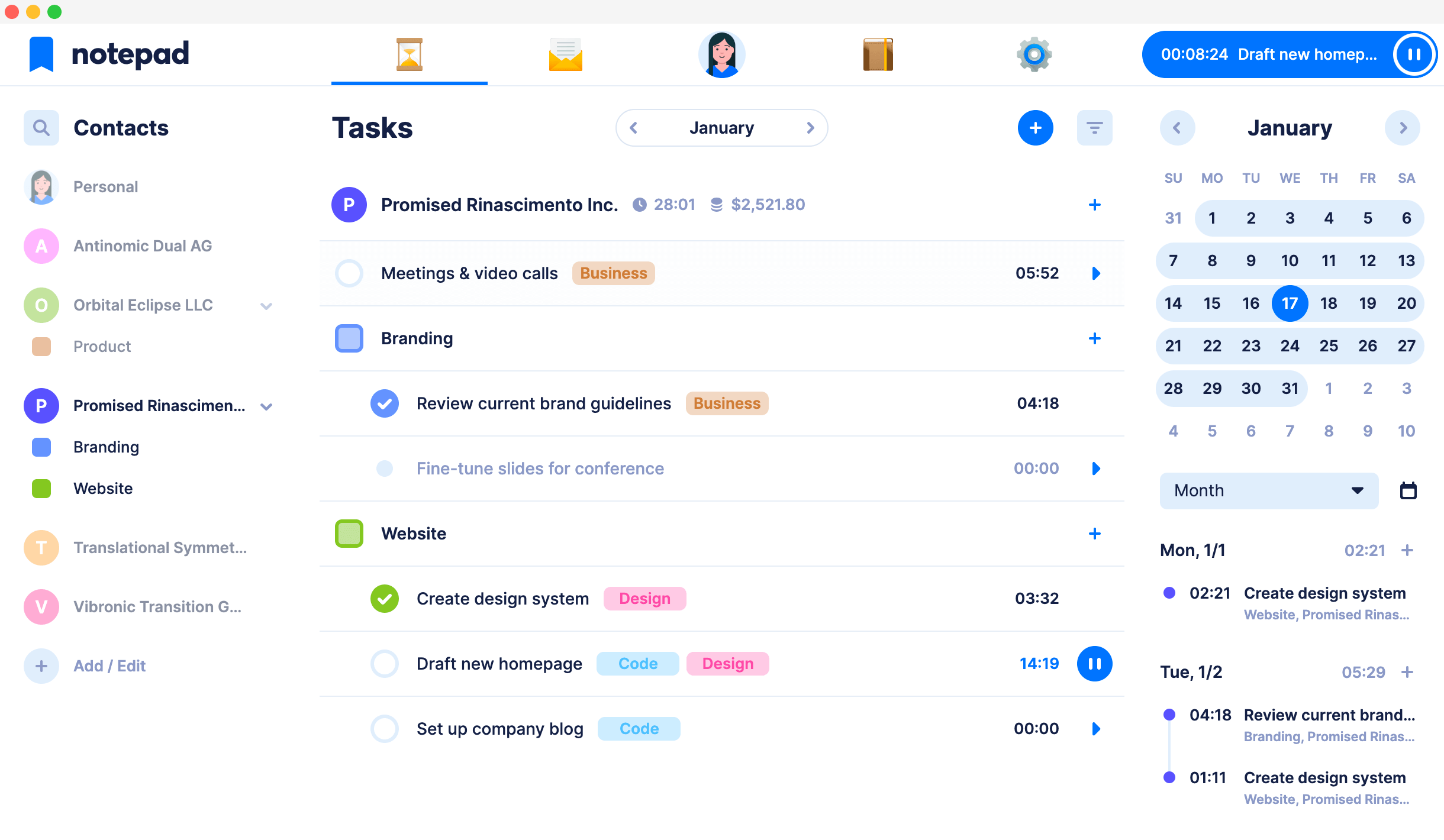 Tasks